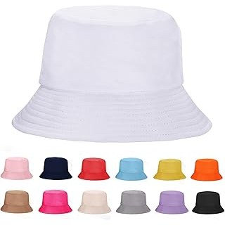 1 & 2 Pack Bucket Hat for Women Men Summer Travel Beach Sun Hat Outdoor Cap Unis