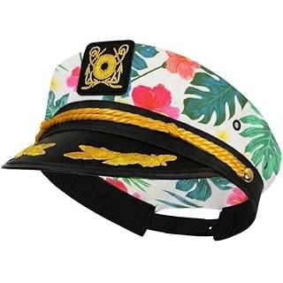 Captain Hat for Men Women Adjustable Sailor Hats Boat Cruise Yacht Rock Party Co