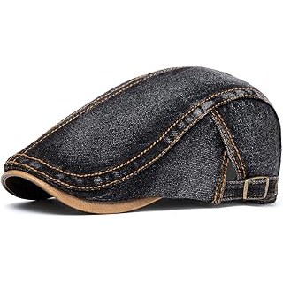 Cotton Newsboy Cap,Breathable Ivy Gatsby Cabbie Beret Hat for Men