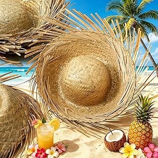Hawaii Straw Hats Adults Straw Luau Hats Beachcomber Hat Puerto Rico Pava Hat Sc