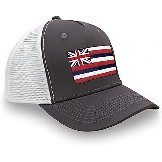 State Hat for Men and Women, Adjustable Snapback Trucker Baseball Cap with Embro