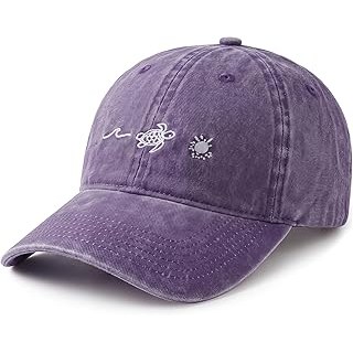 Womens Beach Baseball Hats Sea Turtle Sun Graphic Hawaiian Hats Embroidered Adju